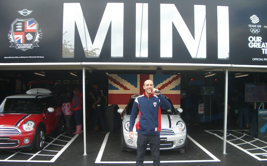 Team GB, Mini Roar Tour, Olympics, presenter Gary Hirst
